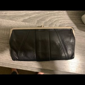 Hobo Lauren Black Leather Everyday Wallet